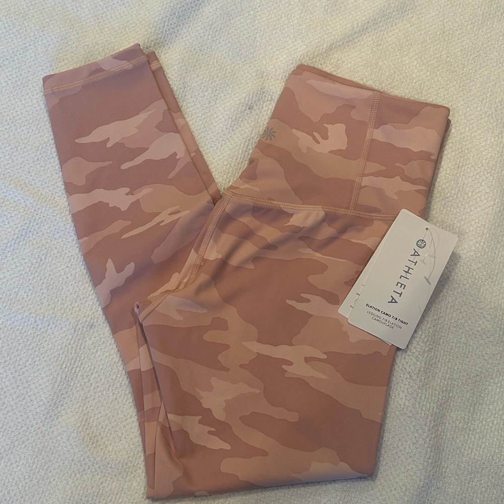Athleta Elation Camo Leggings - pink